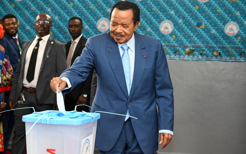 2025 Presidential Election: President Paul BIYA cast Vote in Yaounde