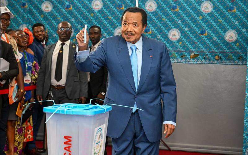 2025 Presidential Election: President Paul BIYA cast Vote in Yaounde