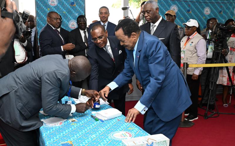 2025 Presidential Election: President Paul BIYA cast Vote in Yaounde