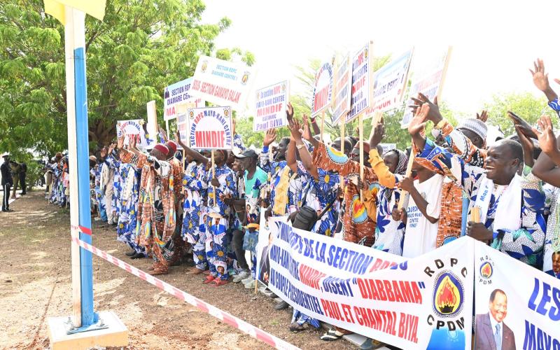 Le Président Paul BIYA et la Première Dame, Madame Chantal BIYA, à Maroua