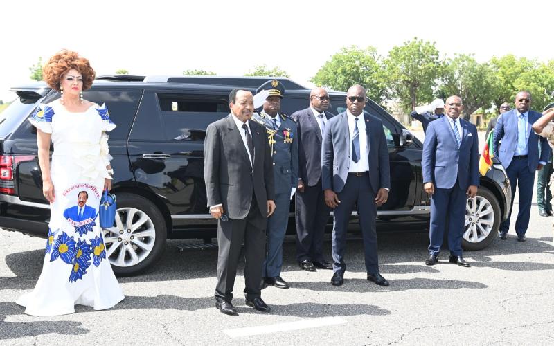 Le Président Paul BIYA et la Première Dame, Madame Chantal BIYA, à Maroua