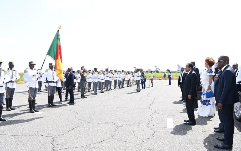 Le Président Paul BIYA et la Première Dame, Madame Chantal BIYA, à Maroua