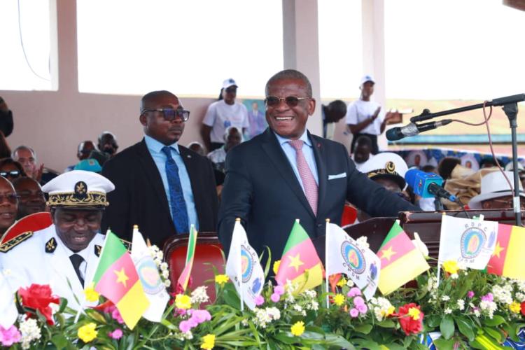 Meeting de mise en service officielle de la route de Messamena-Mbama, Région de l’Est, Département du Haut-Nyong